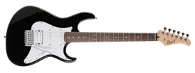 גיטרה חשמלית שחורה מפתחות ננעלים CORT G200 SP BK HSS